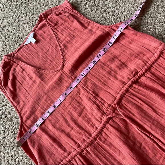 dusty pink 100% cotton gauze maxi dress - Picture 10 of 11